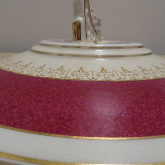 Serving Bowl Tureen with Lid Burgess & Leigh Burleigh Ware 9" 5594H Earthenware - Picture 4 of 15